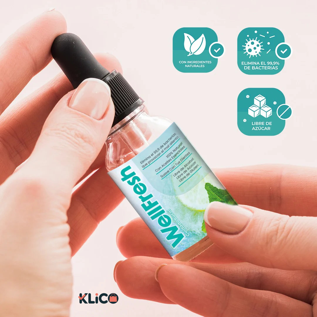 Well Fresh - Gotas naturales contra el mal aliento